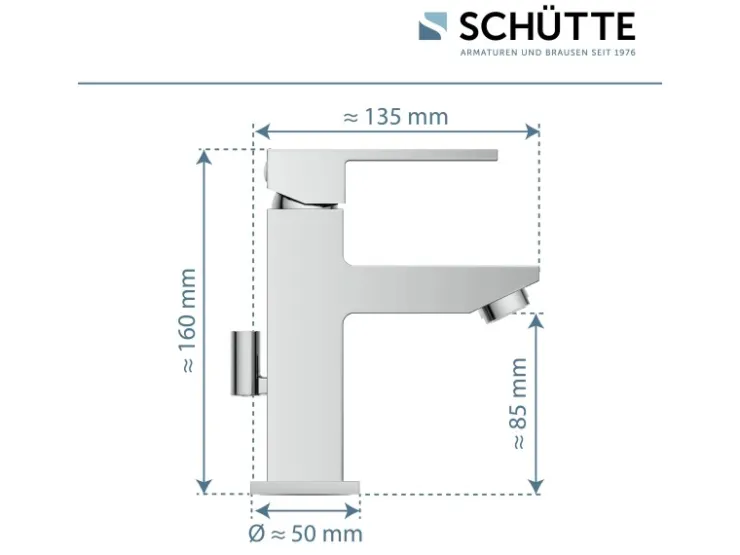 Online Schütte Waschtischarmatur Tokyo II Chrom