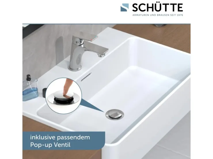 Schütte Einhebelmischer<Schütt Waschtischarmatur Boston Chrom