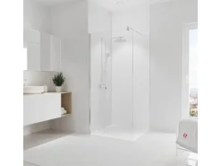 Clearance Duschrückwand DecoDesign 255 cm x 90 cm Weiß Küchenrückwände