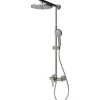 Schulte Einhebelmischer<Duschsystem DuschMaster Rain Classic Rund Edelstahloptik