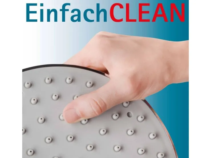 Schulte Einhebelmischer<Duschsystem DuschMaster Rain Classic Rund Edelstahloptik