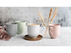 Seltmann Weiden Geschirr<Amina Frühstücks-Set 18-teilig Silber Grau
