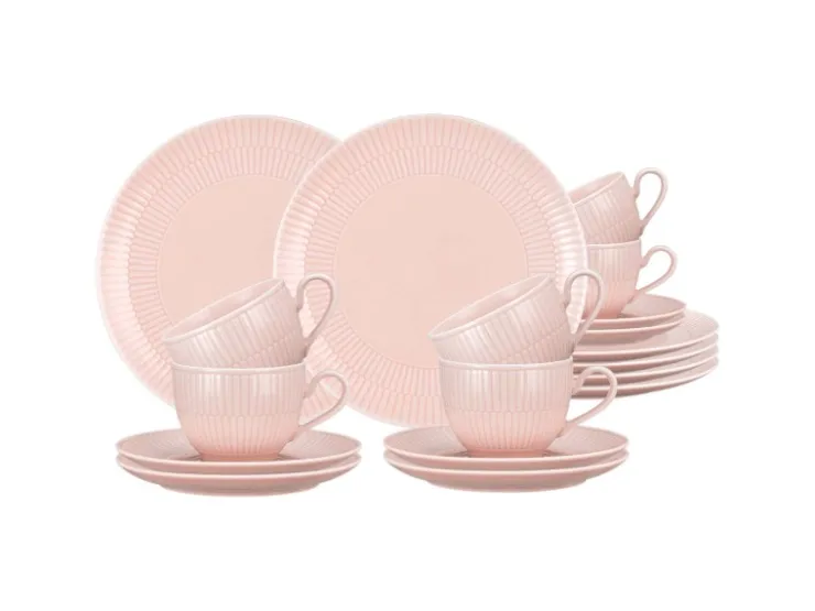 Seltmann Weiden Amina Kaffeeservice 18-teilig Rosé Rosa