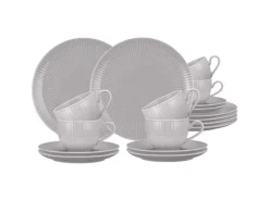 Sale Seltmann Weiden Amina Kaffeeservice 18-teilig Silber Grau