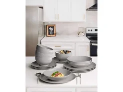 Seltmann Weiden Geschirr<Amina Starter-Set 16-teilig Silber Grau