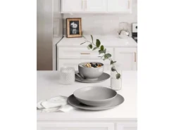 Seltmann Weiden Geschirr<Amina Starter-Set 16-teilig Silber Grau