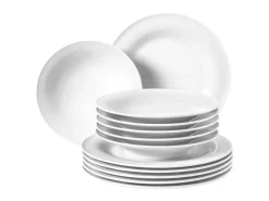 Seltmann Weiden Geschirr<Beat Coor Glaze Tafelservice 12-teilig Weiß