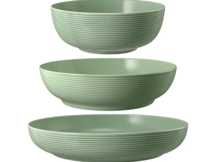 Sale Seltmann Weiden Beat Coor Glaze Foodbowl Set 3-teilig Salbeigrün