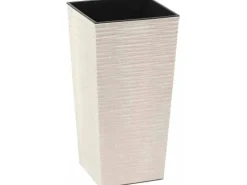 New Siena Garden Pflanzgefäß Eco Nizza 30x30x57,0 cm Weiß