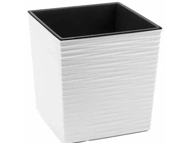 Siena Garden Töpfe<Pflanzgefäß Modern Biron 40x40x41,5 cm Weiß