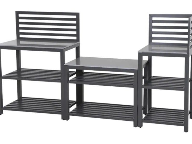 Siena Garden Kochfelder|Kühlschränke<Riva Outdoor-Kitchen Mittelteil niedrig Dunkelgrau ca. 100x52x67 cm