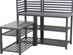 Siena Garden Kochfelder|Kühlschränke<Riva Outdoor-Kitchen Mittelteil niedrig Dunkelgrau ca. 100x52x67 cm