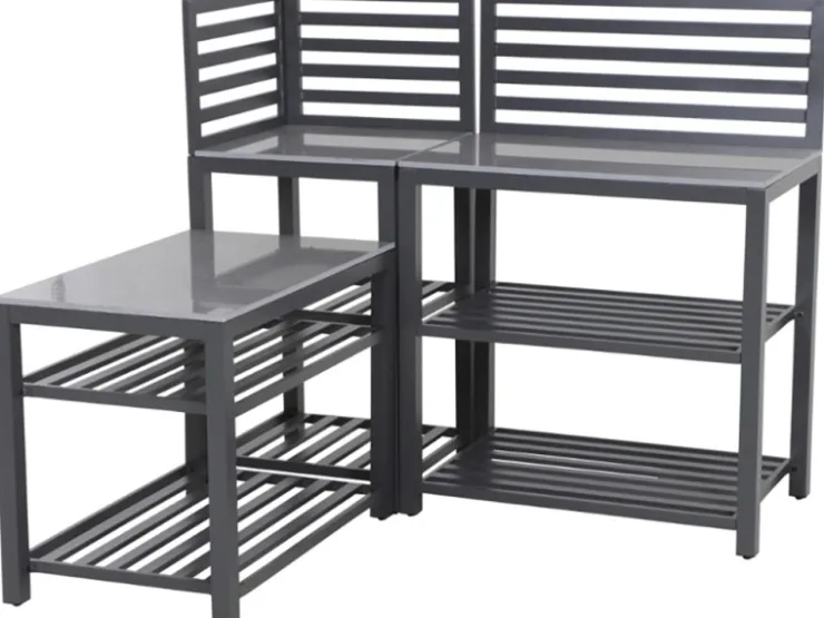 Siena Garden Kochfelder|Kühlschränke<Riva Outdoor-Kitchen Mittelteil niedrig Dunkelgrau ca. 100x52x67 cm