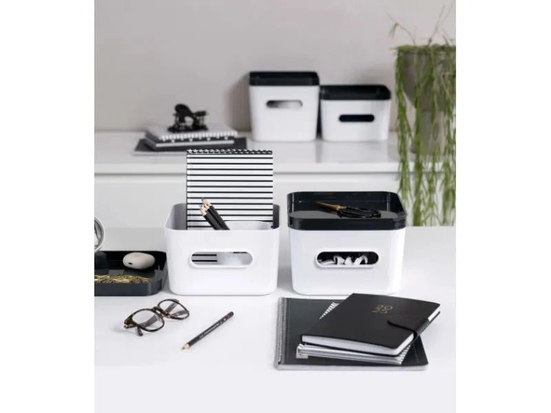 Hot Compact Square M weiß Aufbewahrungsbox Vorratsdosen