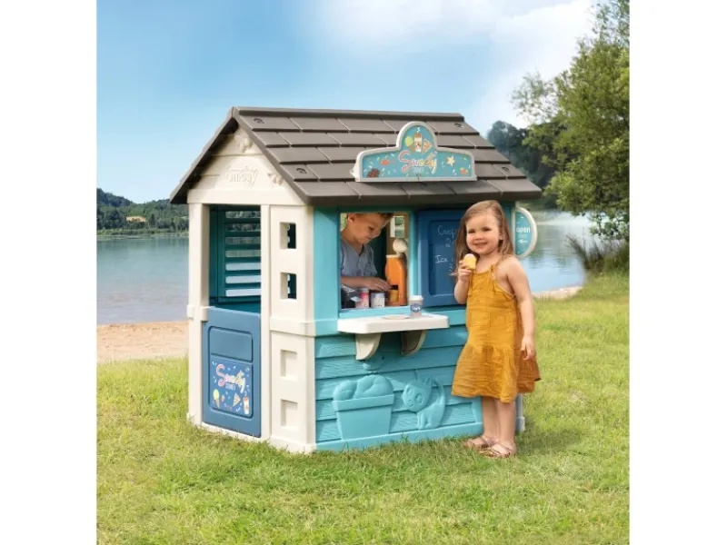 New Smoby Spielhaus Sweety Corner 127 cm x 105 cm x 110 cm Pfannen
