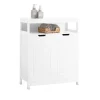 Clearance Badkommode Kommode Sideboard Flurschrank Badezimmerschrank Weiß BZR121-W Küchenschränke