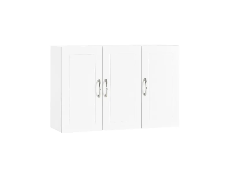 Online Hängeschrank Badezimmerschrank mit Verstellbarem Regal 90x60x30cm FRG231-L-W Küchenschränke