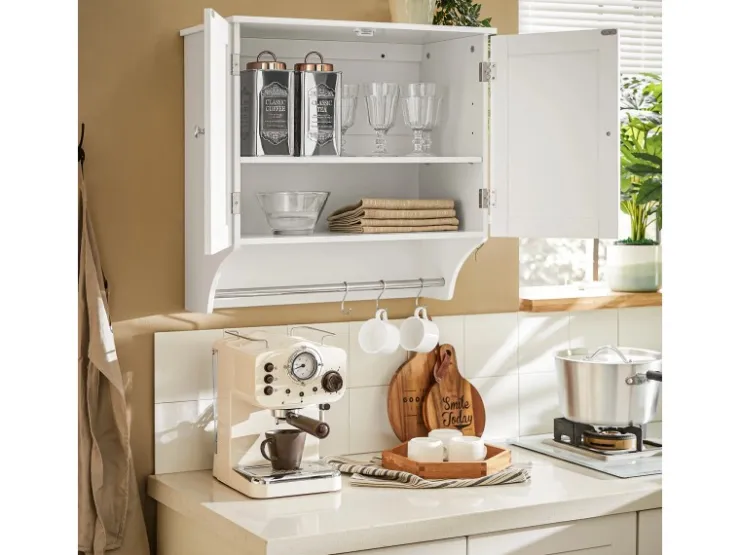 Sale SoBuy Hängeschrank Badezimmerschrank Wandschrank Küchenschrank BZR84-W