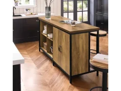 Best Kücheninsel Freistehend Küchenschrank Sideboard 170x89x60cm KNL01-F Kücheninseln|Inselhauben