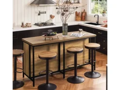 Best Kücheninsel Freistehend Küchenschrank Sideboard 170x89x60cm KNL01-F Kücheninseln|Inselhauben