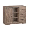 Online Kücheninsel Freistehend Küchenschrank Sideboard Vintagebraun KNL08-N Kücheninseln