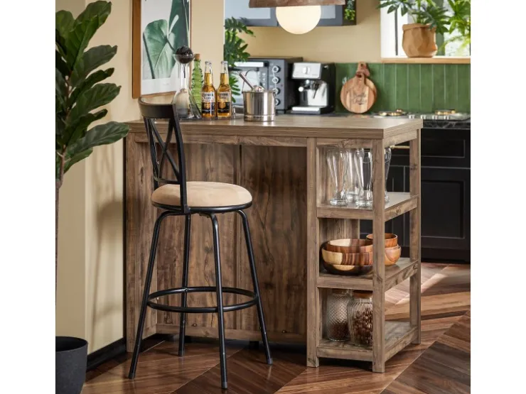 SoBuy Kücheninseln|Küchenschränke<Kücheninsel Freistehend Küchenschrank Sideboard Buffet Vintage SVW20-N