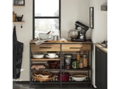 Discount Kücheninsel Sideboard mit Schublade Kommode Küchenschrank Vintage FSB85-PF Kücheninseln|Servierwagen
