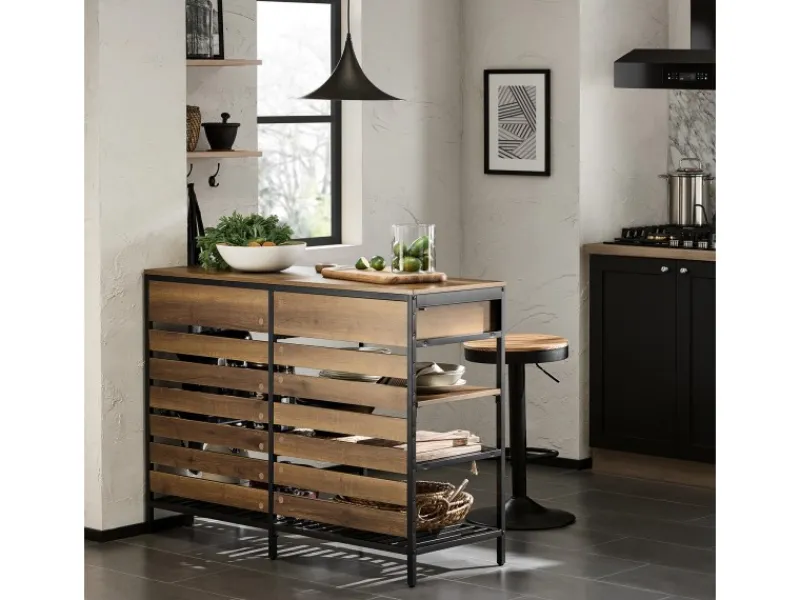 Discount Kücheninsel Sideboard mit Schublade Kommode Küchenschrank Vintage FSB85-PF Kücheninseln|Servierwagen