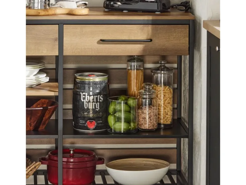 Discount Kücheninsel Sideboard mit Schublade Kommode Küchenschrank Vintage FSB85-PF Kücheninseln|Servierwagen