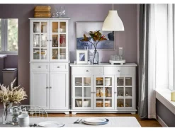 SoBuy Küchenschränke<Küchenschrank Hochschrank Badezimmerschrank Buffet Kommode FSB76-W