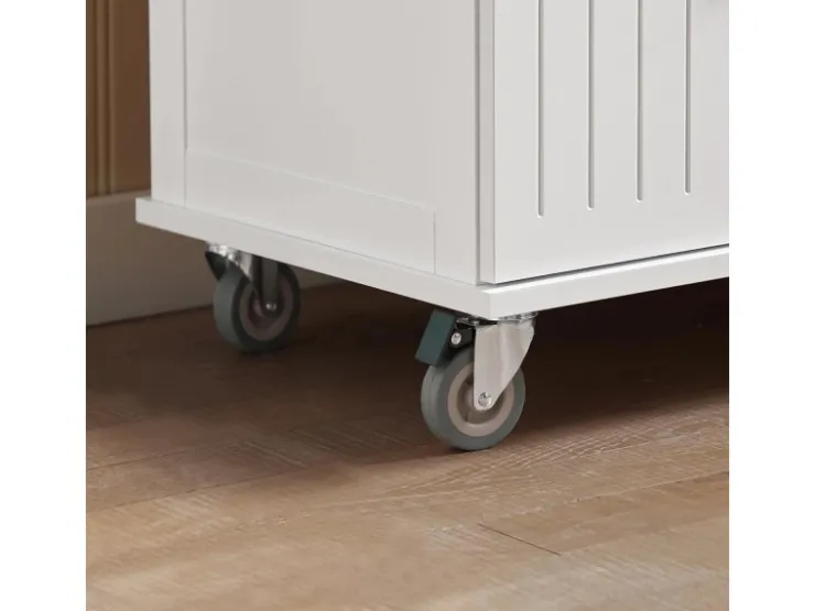 Outlet SoBuy Küchenwagen mit Arbeitsplatte Servierwagen Rollwagen Kücheninsel FKW119-WN