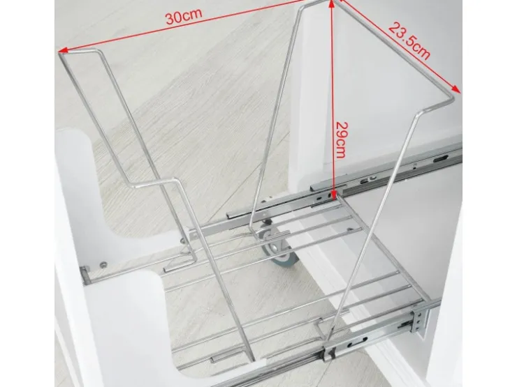 Hot SoBuy Küchenwagen mit Edelstahltop Küchenschrank Rollwagen Weiß FKW33-W