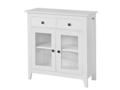 SoBuy Küchenschränke<Kommode Flurschrank Sideboard mit 2 Türen Küchenschrank 80cm FSB05-W