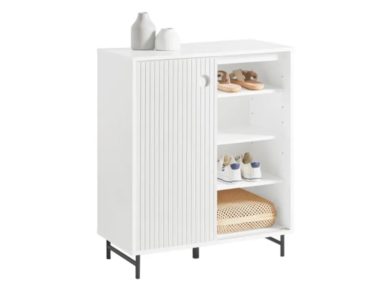 Sale Schuhschrank Küchenschrank Sideboard Kommode Weiß FSB62-W Küchenschränke