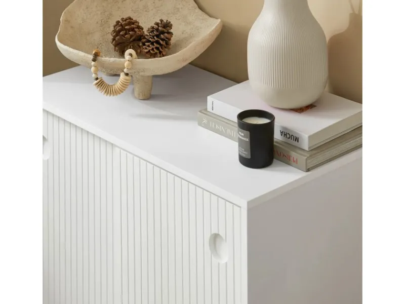 Sale Schuhschrank Küchenschrank Sideboard Kommode Weiß FSB62-W Küchenschränke