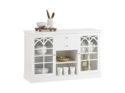 New SoBuy Sideboard Küchenschrank Kommode Flurschrank Buffet Weiß FSB79-W