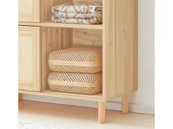 SoBuy Küchenschränke<Sideboard Kommode Küchenschrank Flurschrank Lowboard Natur FSB87-N