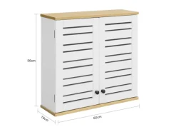 Best Wandschrank Badezimmerschrank Küchenschrank Medizinschrank Weiß BZR42-W Küchenschränke