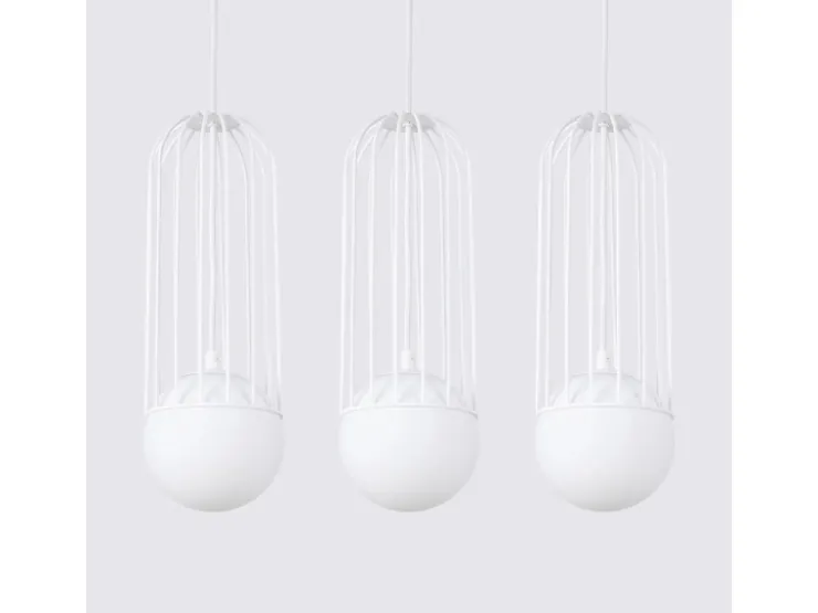 Sollux Kücheninseln<Lighting Pendelleuchte Brina 3L Weiß