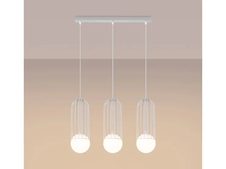 Sollux Kücheninseln<Lighting Pendelleuchte Brina 3L Weiß