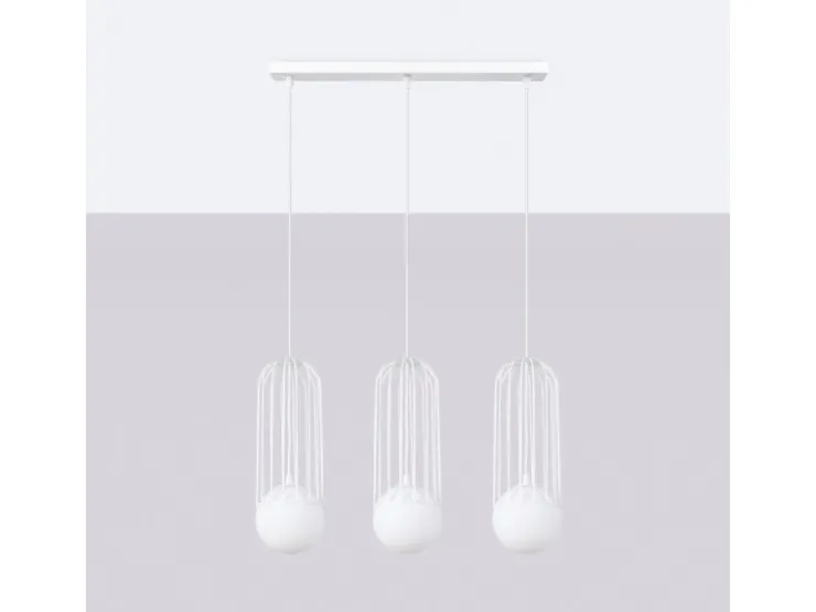 Sollux Kücheninseln<Lighting Pendelleuchte Brina 3L Weiß