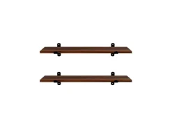 Sale Schweberegal 60 cm x 20 cm x 7 cm Braun-Schwarz Küchenregale