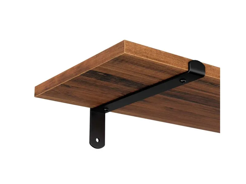 Sale Schweberegal 60 cm x 20 cm x 7 cm Braun-Schwarz Küchenregale