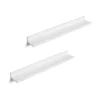 Hot Schweberegal 2er Set 10 cm x 60 cm Weiß Küchenregale