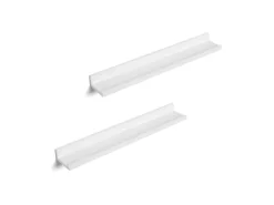 Hot Schweberegal 2er Set 10 cm x 60 cm Weiß Küchenregale