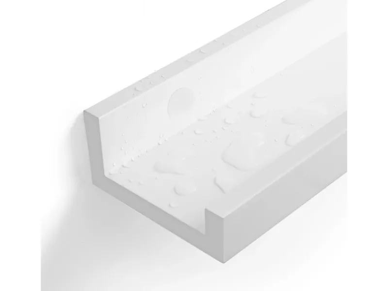 Hot Schweberegal 2er Set 10 cm x 60 cm Weiß Küchenregale