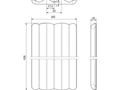 Clearance SOTECH Bambus Gewürzeinsatz 436x165x20 mm Für ORGA-BOX 2 und 3 Besteckeinsätze mit Canvas Struktur