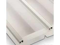 Cuisio Besteckeinsatz 600 mm Höhe 55 mm Transluzent Weiß mit Messerblock Besteckkästen