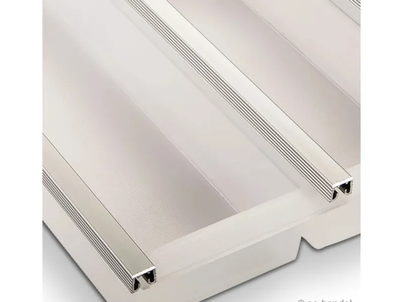 Cuisio Besteckeinsatz 600 mm Höhe 55 mm Transluzent Weiß mit Messerblock Besteckkästen