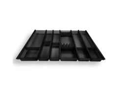 Cuisio Besteckeinsatz 400 mm Höhe 55 mm Transluzent Anthrazit Für Blum Legrabox 473 mm Besteckkästen